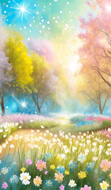 優美な春の風景の着せかえ(Spring-616)の着せ替えメイン画像