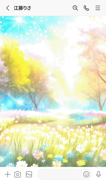 [LINE着せ替え] 優美な春の風景の着せかえ(Spring-616)の画像2