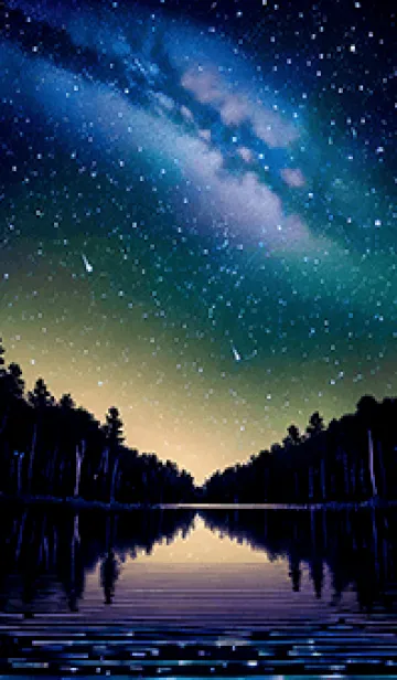 [LINE着せ替え] 綺麗な星空の夜景着せかえ#983の画像1