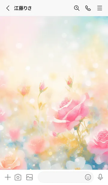 [LINE着せ替え] 薔薇(バラ)の花の着せかえ(R3925)の画像2