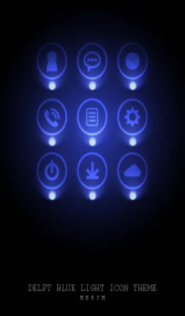 [LINE着せ替え] DELFT-BLUE LIGHT ICON THEMEの画像1