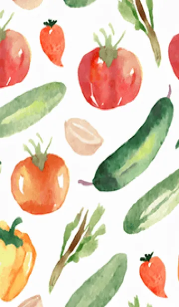 [LINE着せ替え] 【シンプル】お野菜の着せかえ#724の画像1