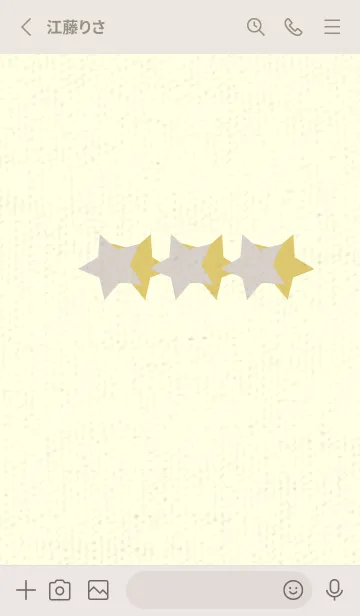 [LINE着せ替え] 三ツ星のきせかえ オーキッドホワイトの画像2