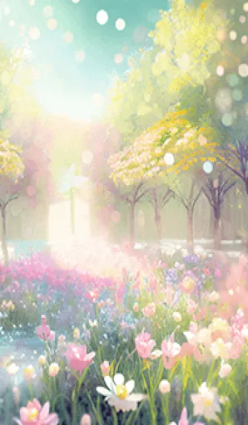 [LINE着せ替え] 優美な春の風景の着せかえ(Spring-622)の画像1