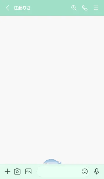 [LINE着せ替え] 魚のドット絵のきせかえ Green 05の画像2