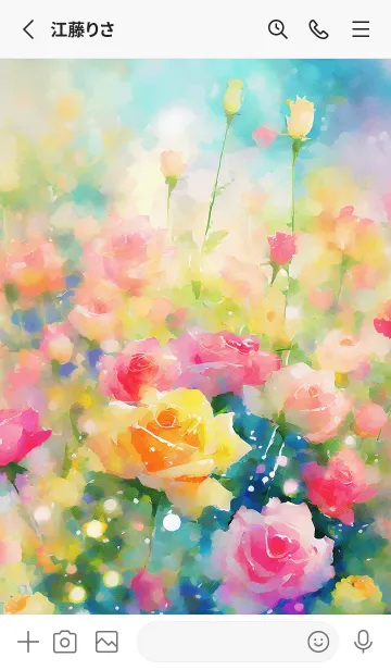 [LINE着せ替え] 薔薇(バラ)の花の着せかえ(R3929)の画像2