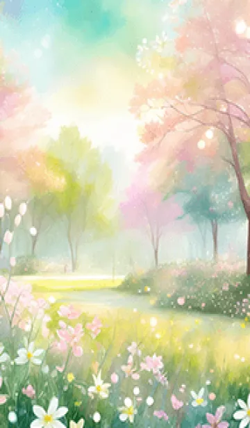 [LINE着せ替え] 優美な春の風景の着せかえ(Spring-624)の画像1