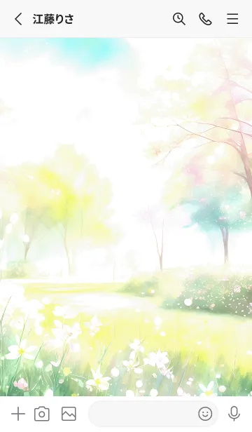 [LINE着せ替え] 優美な春の風景の着せかえ(Spring-624)の画像2