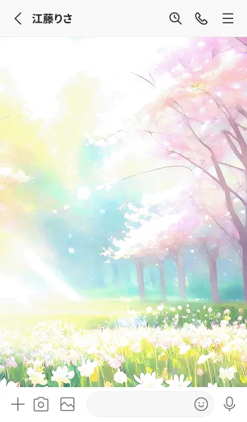 [LINE着せ替え] 優美な春の風景の着せかえ(Spring-626)の画像2