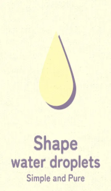 [LINE着せ替え] 水滴のきせかえ ライトレモンの画像1