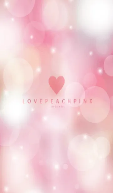 [LINE着せ替え] LOVE PEACH PINK -HEART- 3の画像1