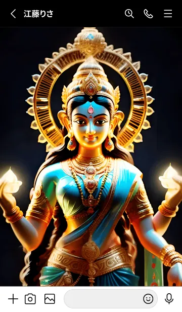 [LINE着せ替え] Laxmi ダークテーマ、カラフルな色 26の画像2