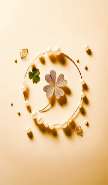 [LINE着せ替え] パステルカラーの幸運のクローバー 09の画像1