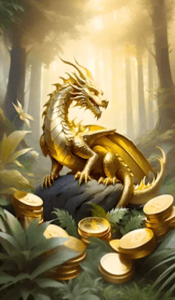 [LINE着せ替え] ゴールデンドラゴン、お金と権力 33の画像1
