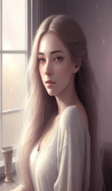 [LINE着せ替え] 甘い静かな女の子 TehpFの画像1