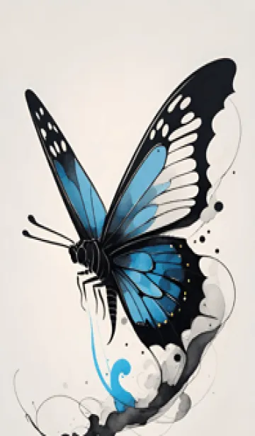 [LINE着せ替え] ハッピーな蝶 8KjMOの画像1