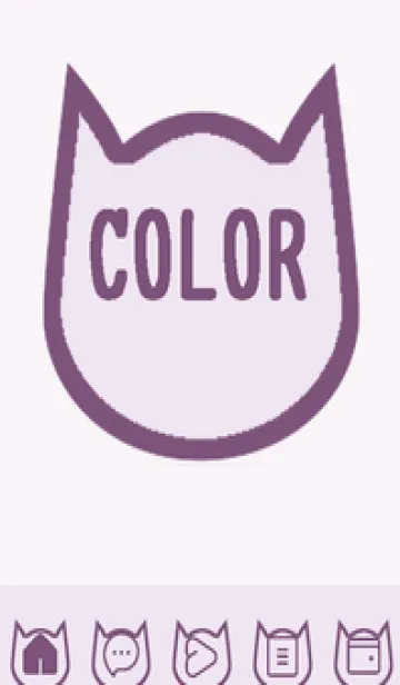 [LINE着せ替え] purple color N58の画像1