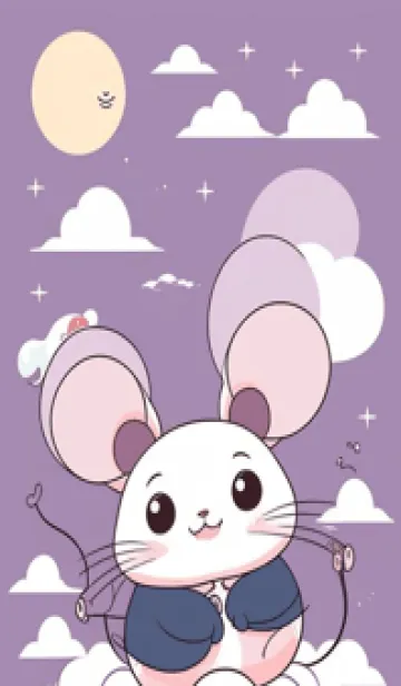 [LINE着せ替え] 可愛い小さなマウス 快適な良い日 TGfWZの画像1