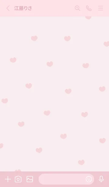 [LINE着せ替え] シンプル可愛い♪15ハートの画像2