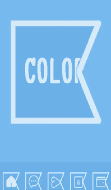 [LINE着せ替え] blue color O56の画像1