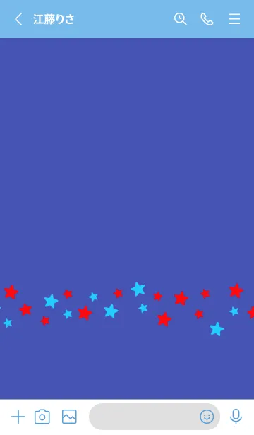 [LINE着せ替え] シンプル カラー スター 219の画像2