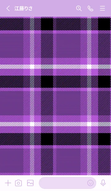 [LINE着せ替え] チェック ハート /21の画像2