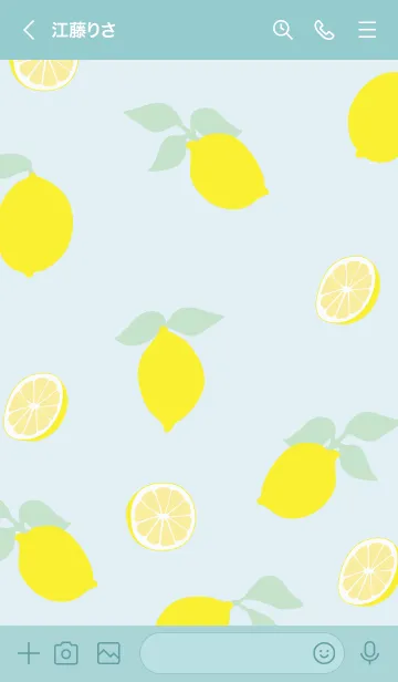 [LINE着せ替え] オシャレ レモン2の画像2