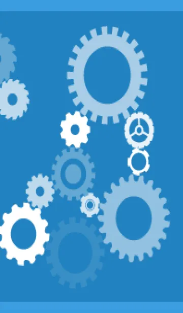 [LINE着せ替え] gear2 青色の画像1