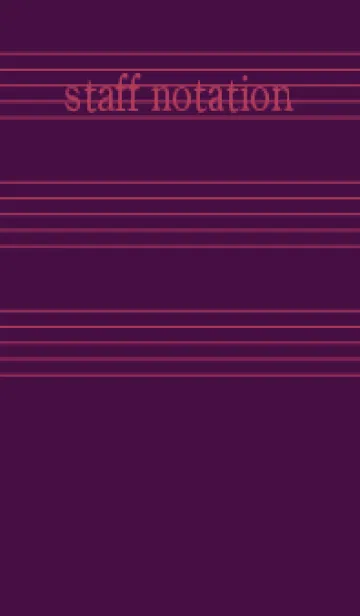 [LINE着せ替え] 五線譜1 紫紺の画像1