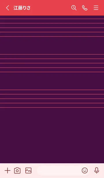 [LINE着せ替え] 五線譜1 紫紺の画像2
