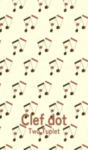 [LINE着せ替え] 2連符柄  墨色の画像1