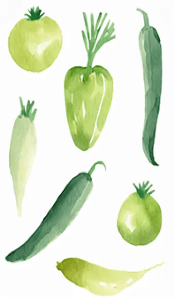 [LINE着せ替え] 【シンプル】お野菜の着せかえ#742の画像1