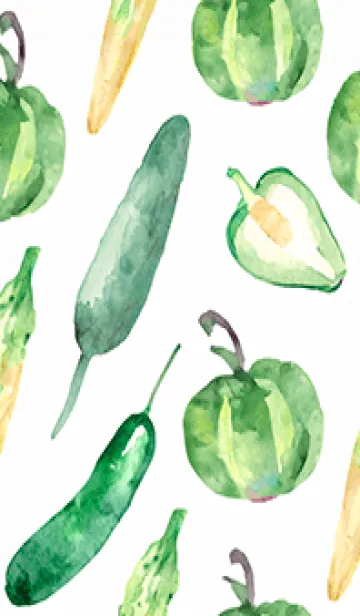 [LINE着せ替え] 【シンプル】お野菜の着せかえ#740の画像1
