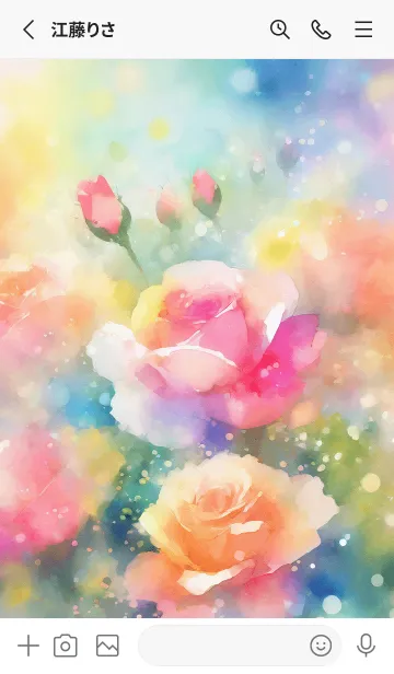 [LINE着せ替え] 薔薇(バラ)の花の着せかえ(R3934)の画像2