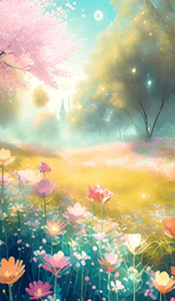 [LINE着せ替え] 優美な春の風景の着せかえ(Spring-630)の画像1