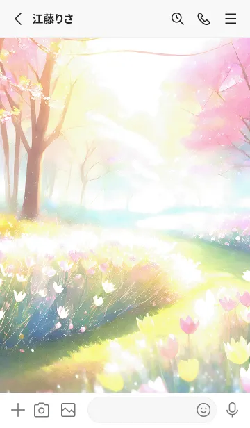 [LINE着せ替え] 優美な春の風景の着せかえ(Spring-631)の画像2