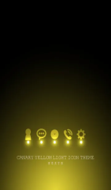 [LINE着せ替え] CANARY YELLOW LIGHT ICON THEMEの画像1