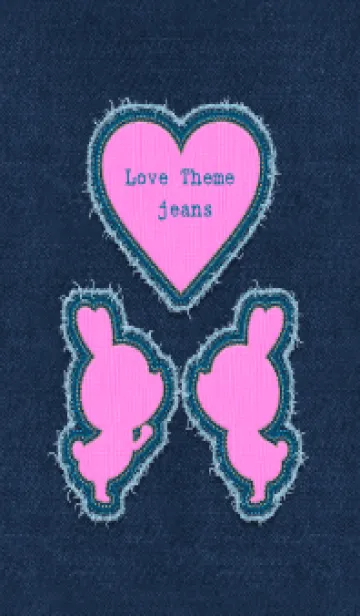 [LINE着せ替え] Love Theme - jeans 74の画像1