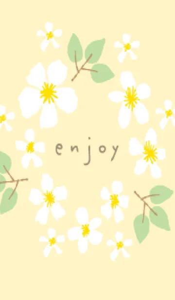 [LINE着せ替え] かわいい花輪17の画像1