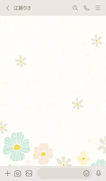 [LINE着せ替え] かわいいお花 大人の画像2