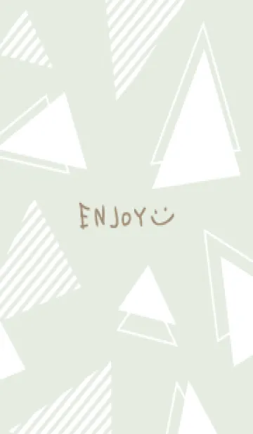 [LINE着せ替え] かわいい白三角11の画像1