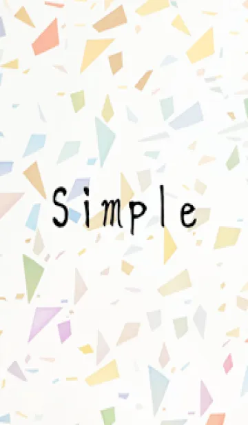 [LINE着せ替え] 文清白セメント混合砂利(カラフルな色)の画像1