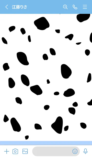 [LINE着せ替え] Dalmatian -MilkyBlue-の画像2