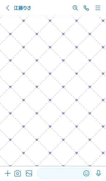 [LINE着せ替え] ハート レース .109の画像2