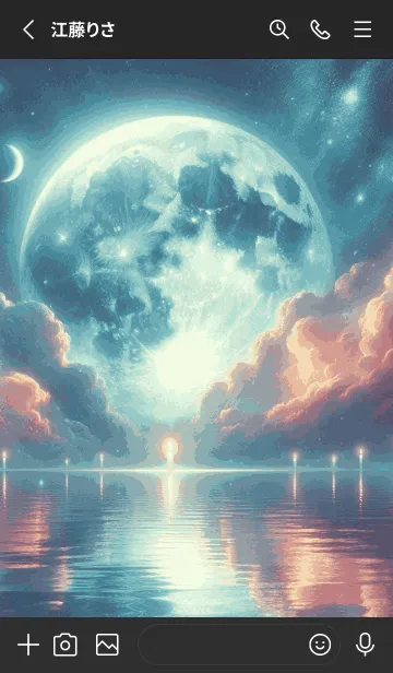 [LINE着せ替え] moon at night moon at nightの画像2