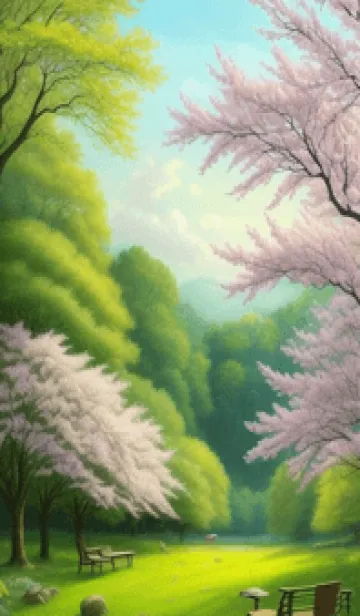 [LINE着せ替え] 宁静的山水森林 mqsVnの画像1