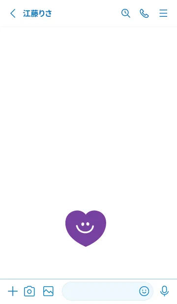 [LINE着せ替え] ハート スマイル /17の画像2