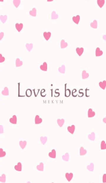 [LINE着せ替え] Love is best PINK -MEKYM- 3の画像1