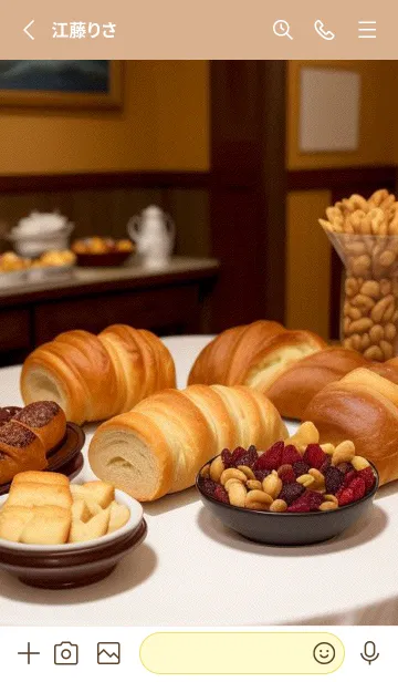 [LINE着せ替え] 午後のコーヒータイム-パンケーキ mRGpYの画像2