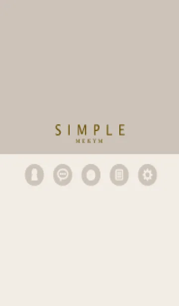 SIMPLE-ICON BROWN 24の着せ替えメイン画像